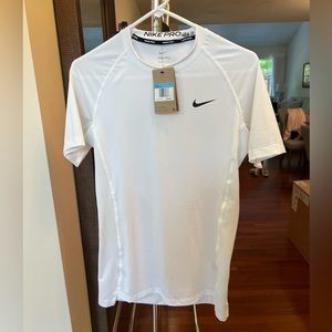 Nike Pro Dri-FIT Tight Short-Sleeve Fitness Top white